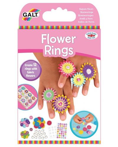 Set creativ Galt Toys - Fa-ti singura inele, flori - 1