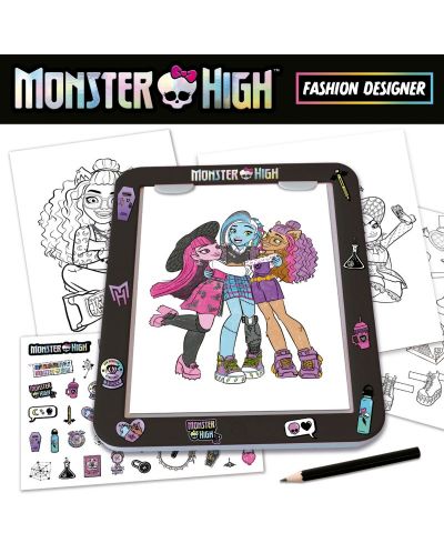 Set creativ  Educa - Designer de modă, Monster High - 5