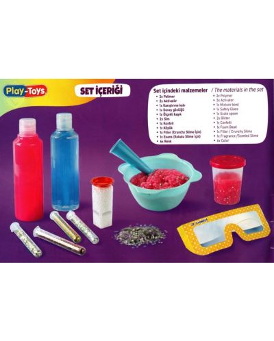 Set creativ Play-Toys - Pregatire slime, 6 culori - 4