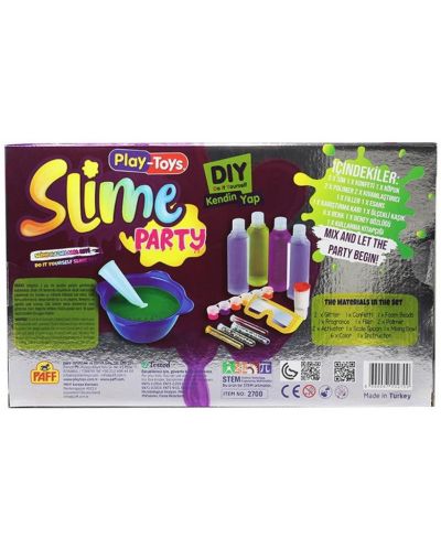 Set creativ Play-Toys - Pregatire slime, 6 culori - 3
