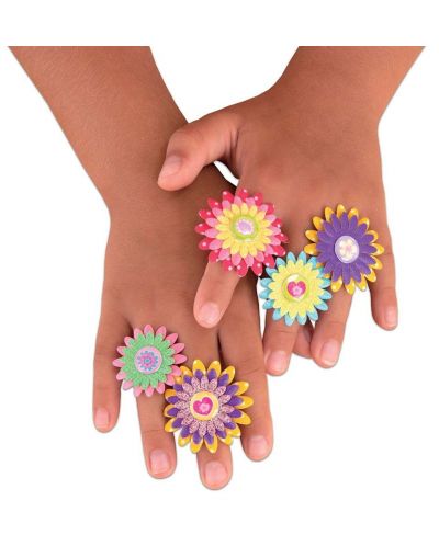 Set creativ Galt Toys - Fa-ti singura inele, flori - 4