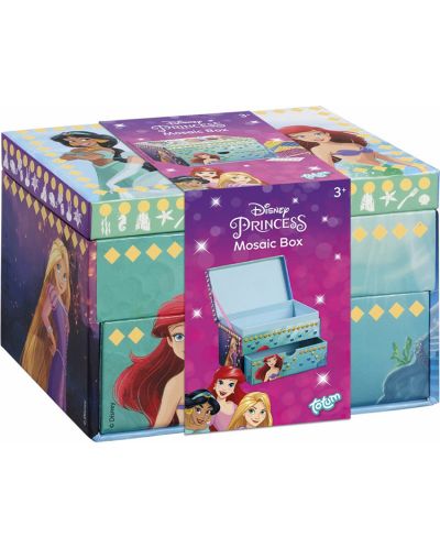 Set creativ Totum - Decorează singur o cutie de bijuterii, Disney Princess - 1