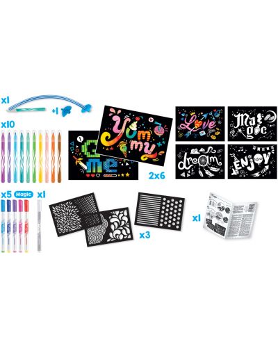 Set creativ Maped Creativ - Blow Pen Art, 34 piese - 2