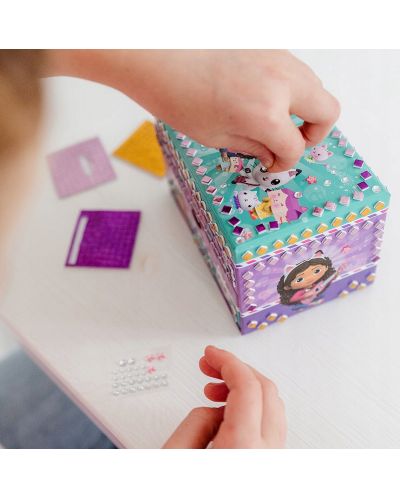 Set creativ Totum - Decorează o cutie pentru bijuterii, Gabby's Dollhouse - 6