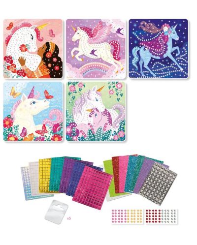 Set creativ Sycomore - Picturi cu mozaic, unicorni - 2