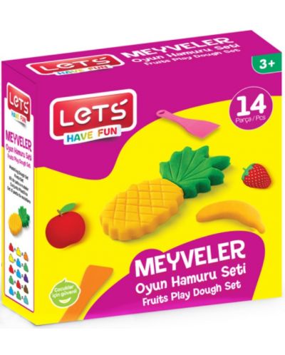 Set creativ cu plastilină Let's - Fruits - 1