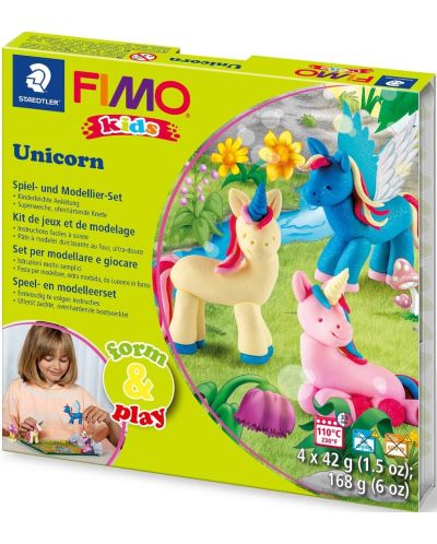 Set lut Staedtler Fimo Kids, 4x42g, Unicorn  - 1