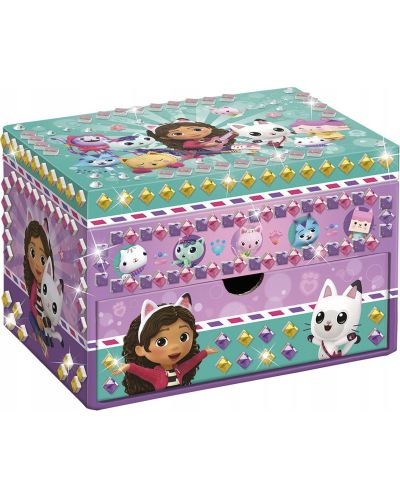 Set creativ Totum - Decorează o cutie pentru bijuterii, Gabby's Dollhouse - 7