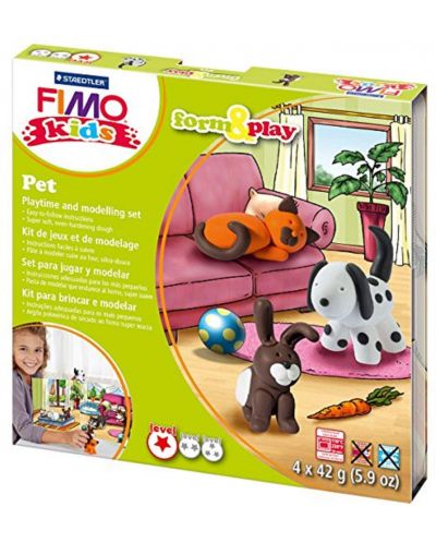 Set lut Staedtler Fimo Kids - 4 x 42g, Pet - 1