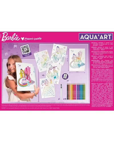 Set creativ Maped Creativ - Aqua Art, Barbie - 4