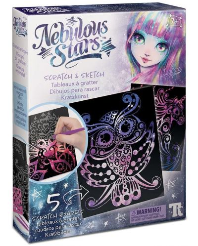 Set creativ Nebulous Stars - Carti de zgariat si sabloane, Isadora - 1