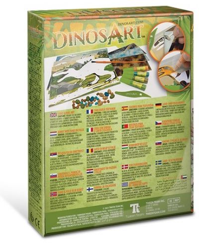 Set creativ DinosArt - Sand și Foil Art, dinozauri - 2
