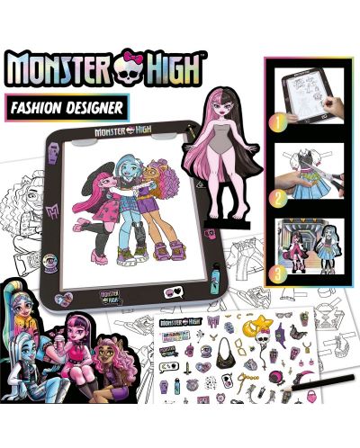 Set creativ  Educa - Designer de modă, Monster High - 4