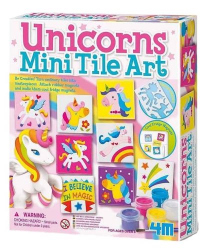 Set creativ 4M -Desenați și colorați magneți de unicorn - 1