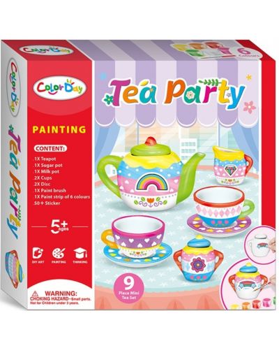Set creativ Color Day - Vopsește-ți propria servietă de ceai ceramică - 1