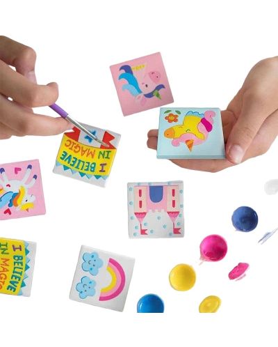 Set creativ 4M -Desenați și colorați magneți de unicorn - 4