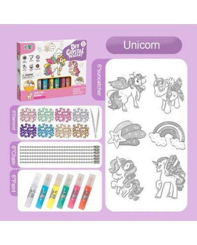 Set Creativ Raya Toys - Pandantiv unicorn DIY - 2