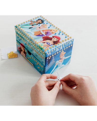 Set creativ Totum - Decorează singur o cutie de bijuterii, Disney Princess - 9