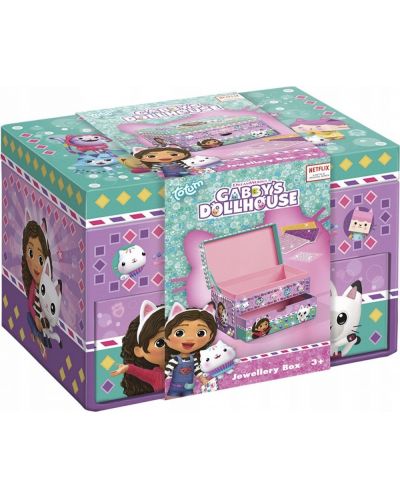 Set creativ Totum - Decorează o cutie pentru bijuterii, Gabby's Dollhouse - 1