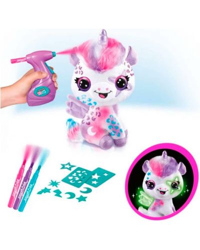Set creativ Canal Toys Airbrush plush - Jucărie de colorat de pluș
