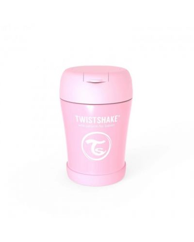 Recipient hrana Twistshake Insulated Pastel - Roz, 350 ml - 2