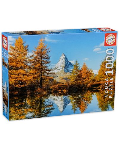 Puzzle Educa de 1000 piese - Varful Matterhorn toamna - 1