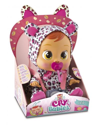 Papusa bebe plangacios IMC Toys Cry Babies, cu lacrimi - Lea - 3