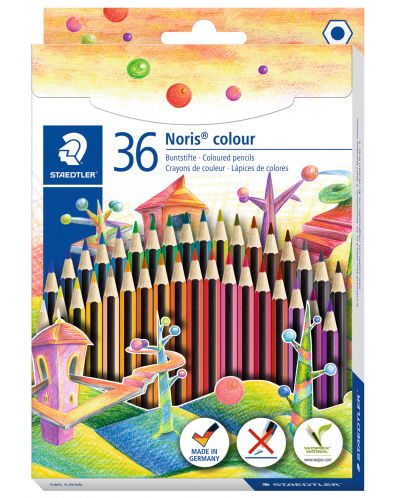 Creioane colorate Staedtler Noris Colour 185 - 36 de culori - 1