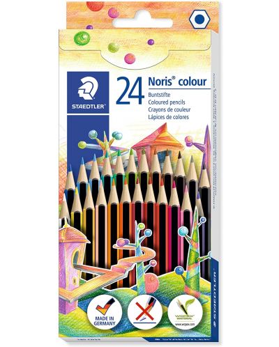 Creioane colorate Staedtler Noris Colour 185 - 24 de culori - 1