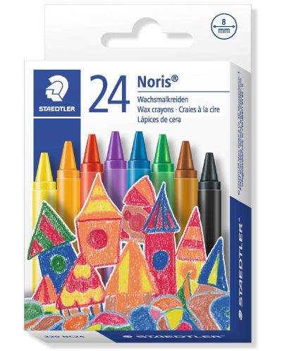 Pasteluri cerate Staedtler Noris Club 220 - 24 culori - 1