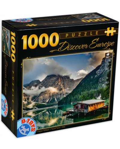 Puzzle D-Toys de 1000 piese - Lacul Braies, Italia - 1