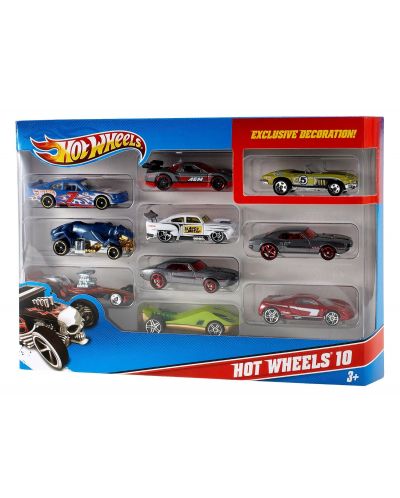 Set de 10 masinute Mattel Hot Wheels - 1