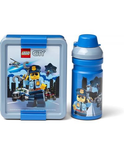 Set sticla si cutie de mancare Lego City - Police - 1