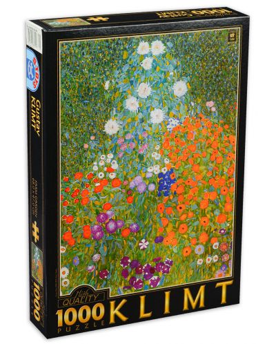 Puzzle D-Toys de 1000 piese - Gustav Klimt, Flower Garden - 1