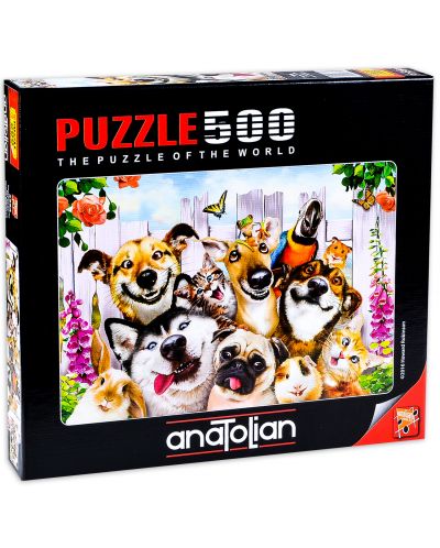 Puzzle Anatolian de 500 piese - Zoo Selfie, Howard Robinson - 1