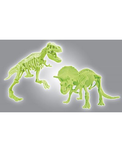 Set Clementoni Science & Play - Schelete luminoase de T-Rex si Triceratops - 6