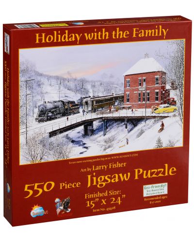 Puzzle SunsOut de 550 piese - Vacanta in familie, Larry Fisher - 1
