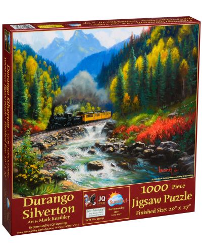 Puzzle SunsOut de 1000 piese - Trenul Durango-Silverton, Mark Kathley - 1