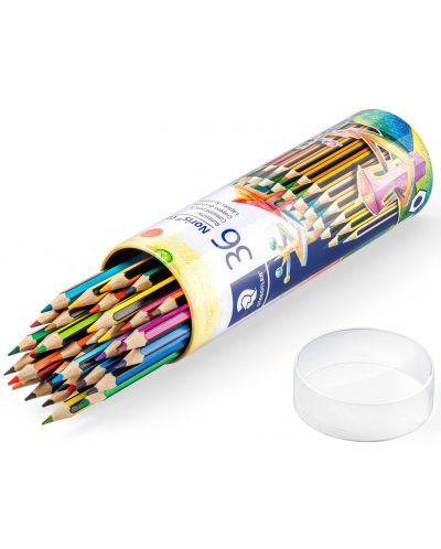 Creioane colorate Staedtler Noris Colour 185 - 36 culori, in tub metalic - 2