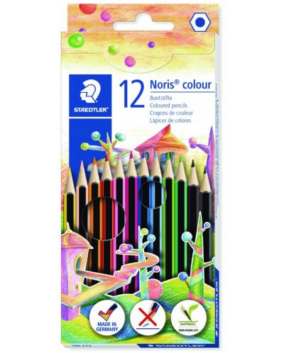 Creioane colorate Staedtler Noris Colour 185 - 12 culori - 1