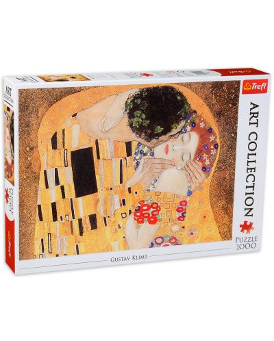 Puzzle Trefl de 1000 piese - Sarutul, Gustav Klimt - 1
