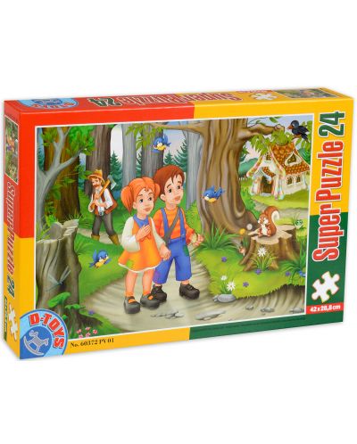 Puzzle D-Toys de 24 piese - Hansel si Gretel - 1