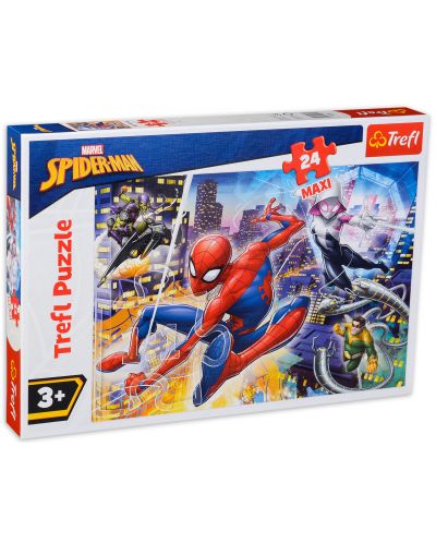 Puzzle Trefl de 24 maxi piese - Spiderman neinfricat  - 1
