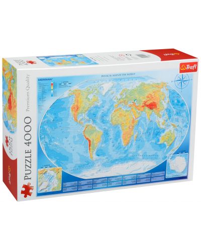 Puzzle Trefl de 4000 piese - Harta lumii - 1
