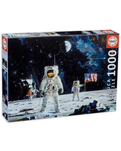 Puzzle Educa de 1000 piese - Primul om pe Luna - 1