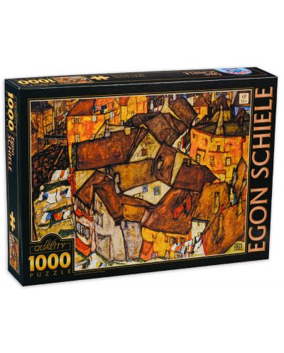 Puzzle  D-Toys de 1000 piese - Micul oras, Egon Schiele - 1