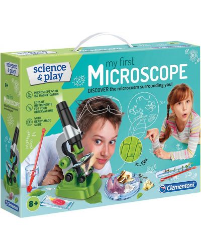 Set Clementoni Science & Play - Primul meu Microscop, cu accesorii - 1