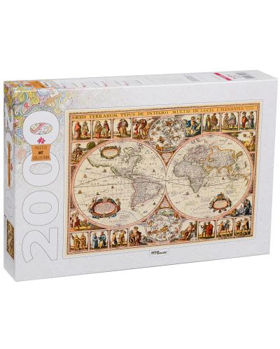 Puzzle Step Puzzle de 2000 piese - Harta istorica a lumii - 1