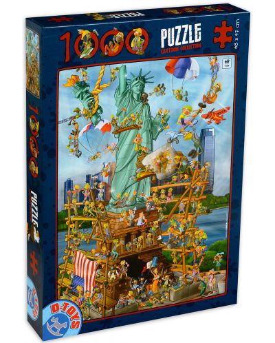 Puzzle D-Toys de 1000 piese - Statuia Libertatii - 1