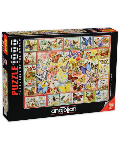 Puzzle Anatolian de 1000 piese - Fluturi, Barbara Behr - 1